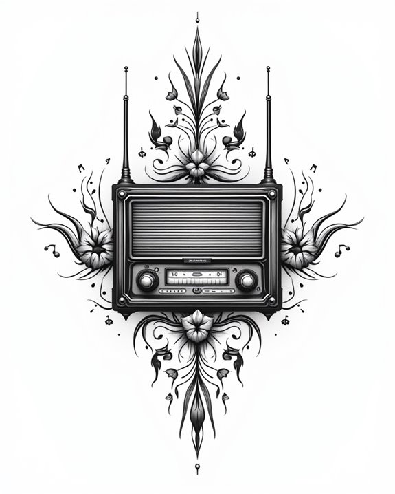 minimalist 1930s radio design