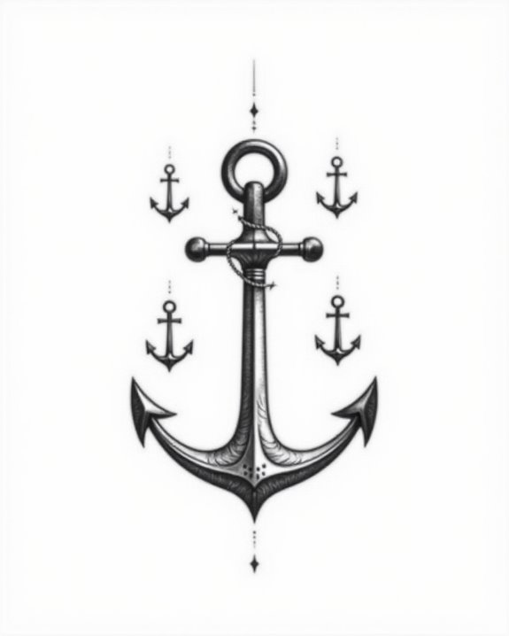 minimalist anchor tattoo symbolism