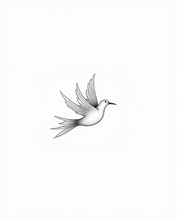minimalist bird silhouette symbolism