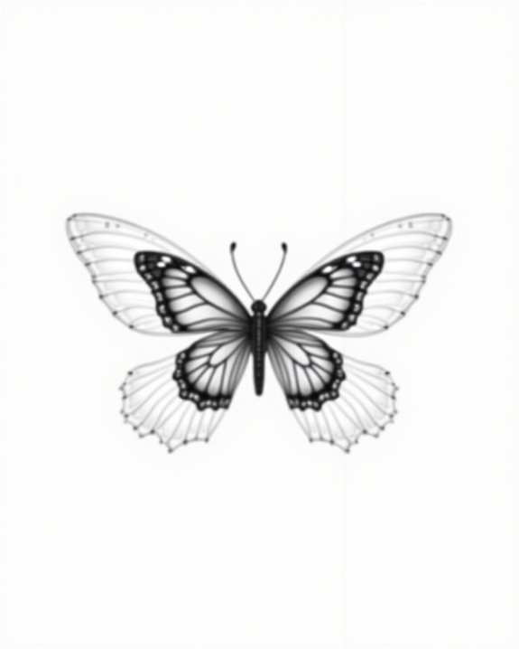 minimalist butterfly tattoo symbolism