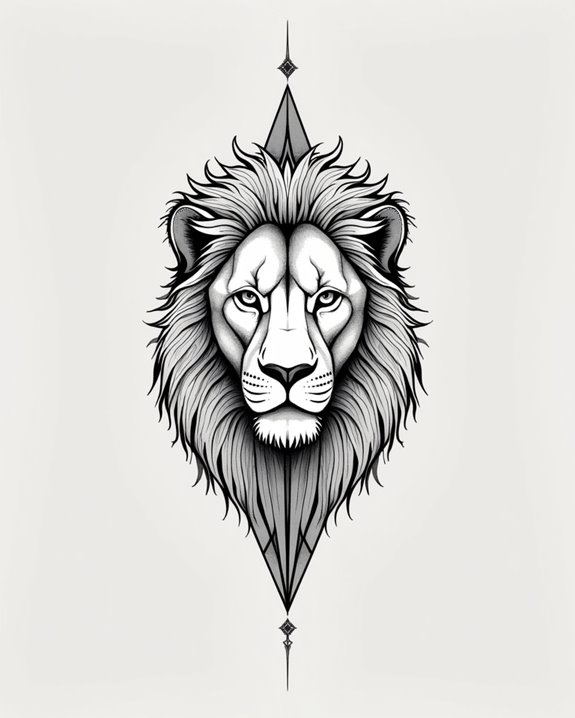 minimalist geometric animal design