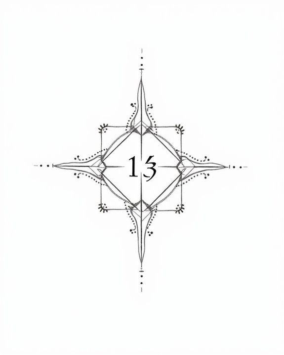 minimalist geometric date tattoos