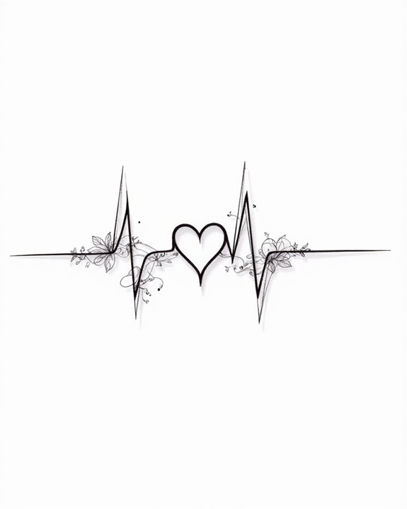 minimalist love connection symbol