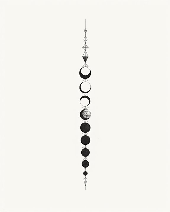 minimalist lunar cycle designs