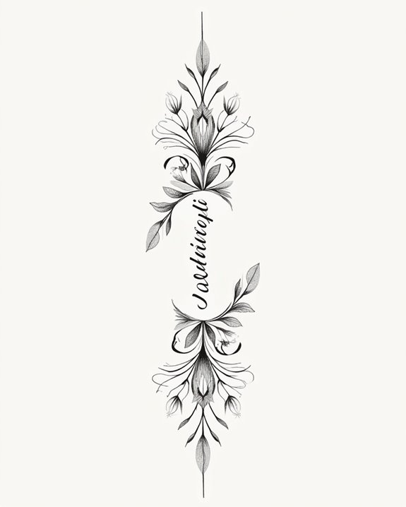 minimalist name tattoos for women