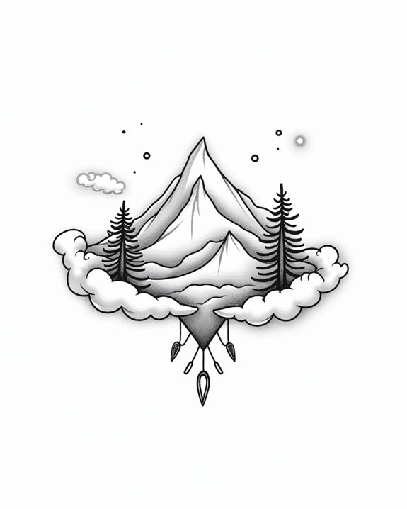 minimalist nature tattoo designs