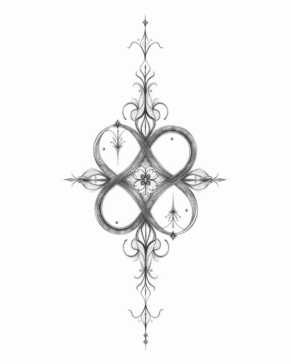 minimalist optical illusion infinity