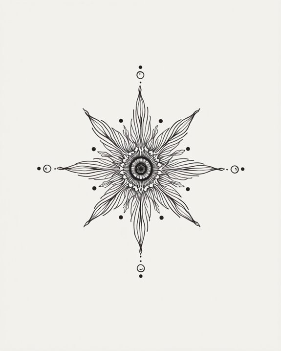 minimalist symmetrical spiritual harmonious