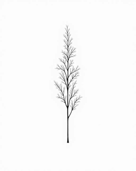 minimalist tiny forest silhouette