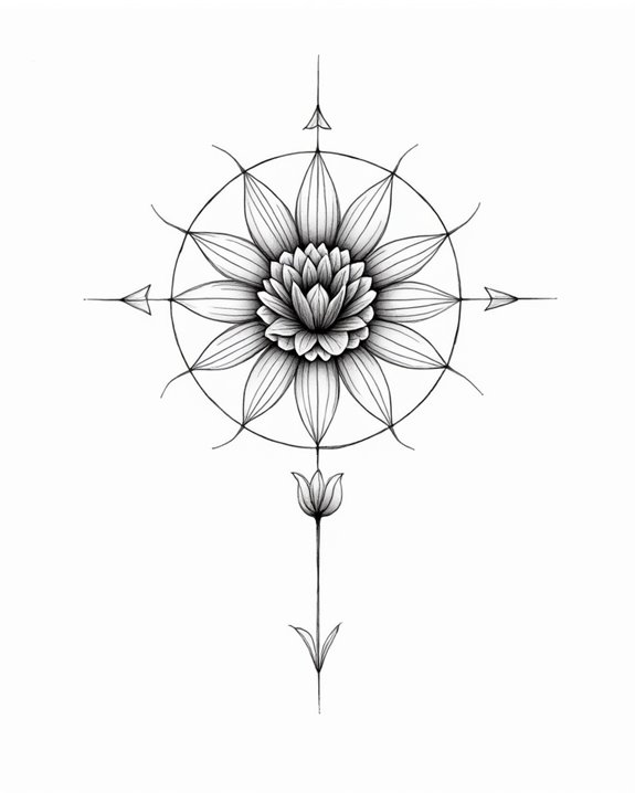 minimalist tropical palm design