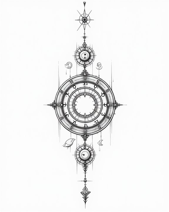 minimalist zodiac inner forearm