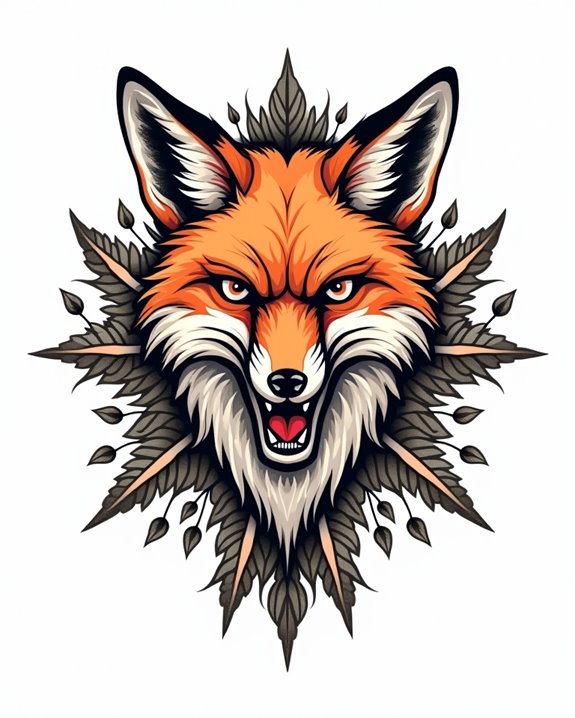 mischievous sharp eyed fox