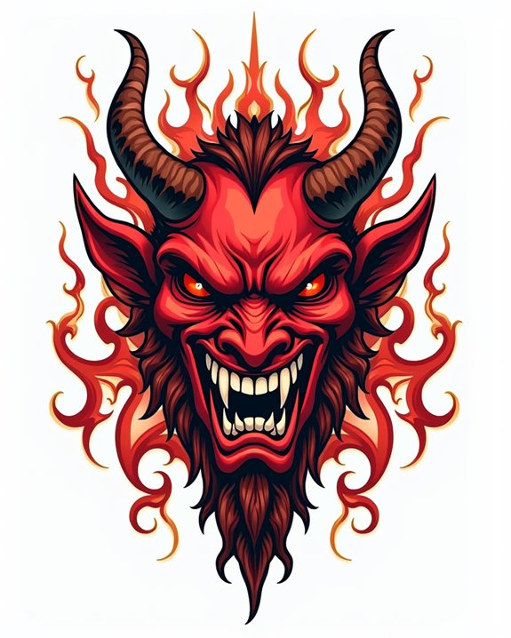 mischievous symbolic devil image