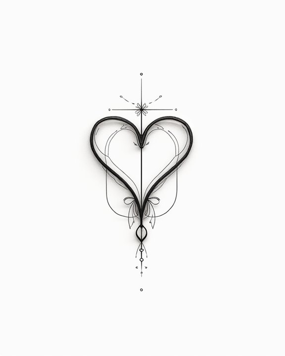 modern abstract love expression