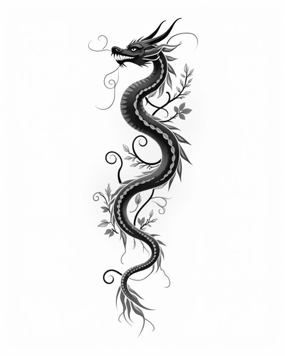 modern avant garde dragon artwork