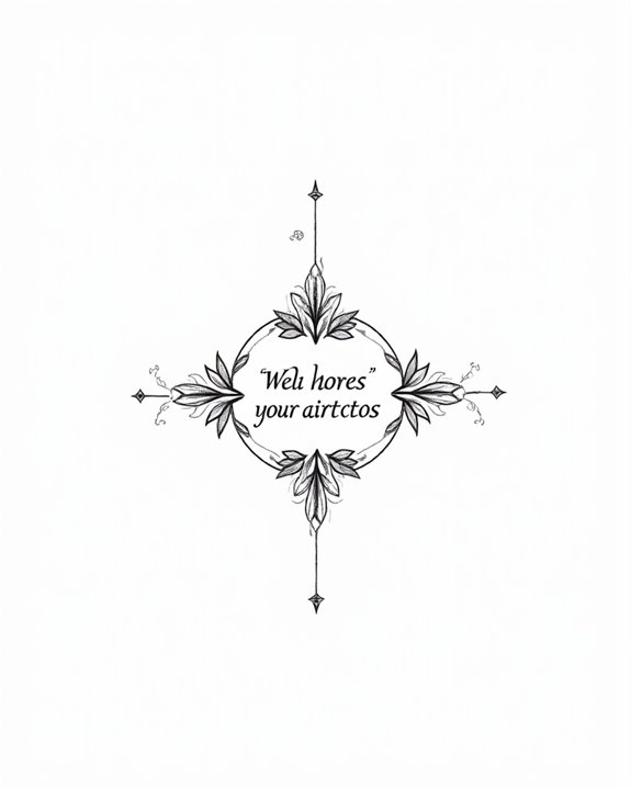 modern font tattoo design