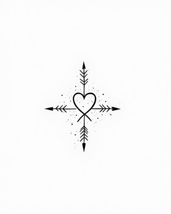 modern geometric love symbols
