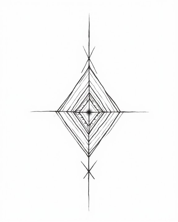 modern geometric tattoo design
