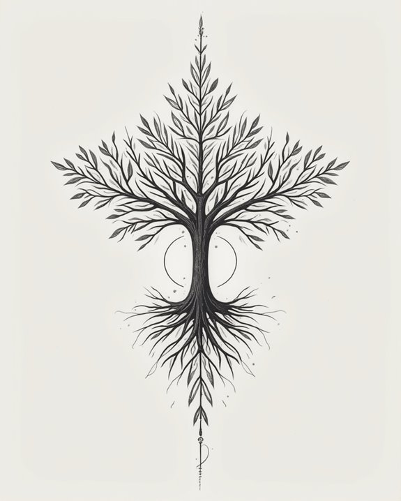 modern geometric tree design