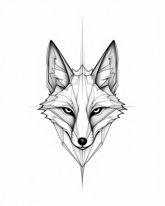 modern minimalist animal tattoos