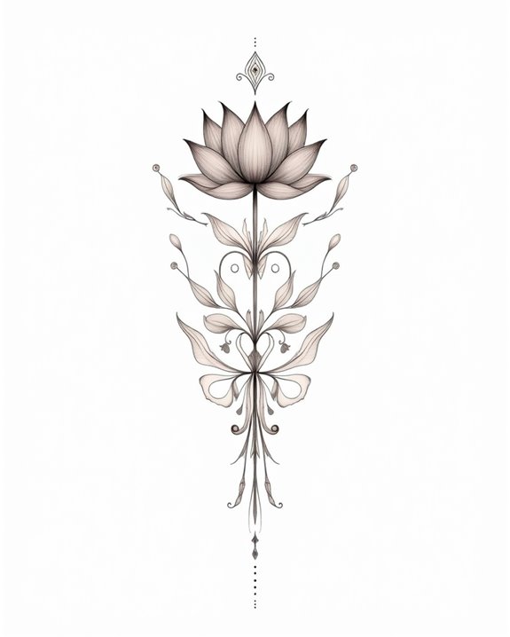 modern minimalist cross tattoos