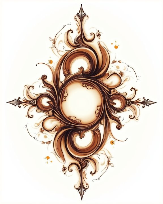 molten amber splash tattoo