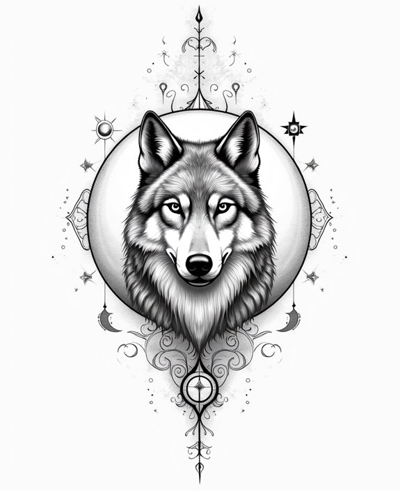 moonlit wolf cosmic journey