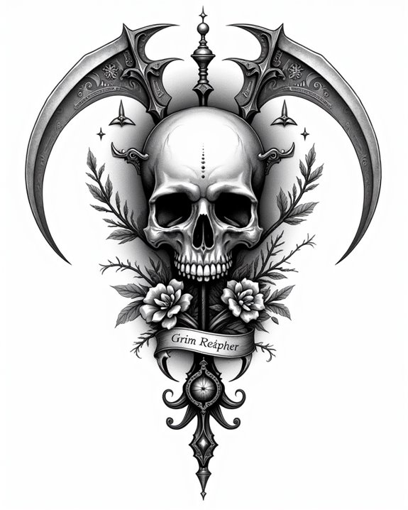 mortality reminder with reaper