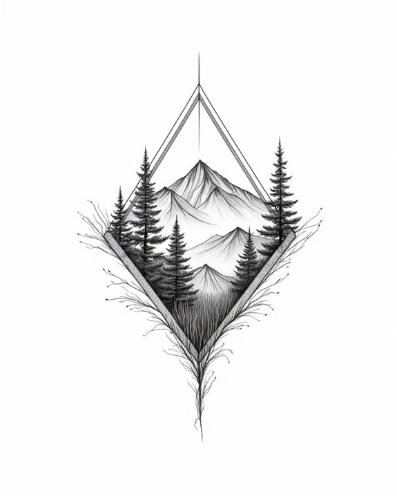 mountain range tattoo symbolism