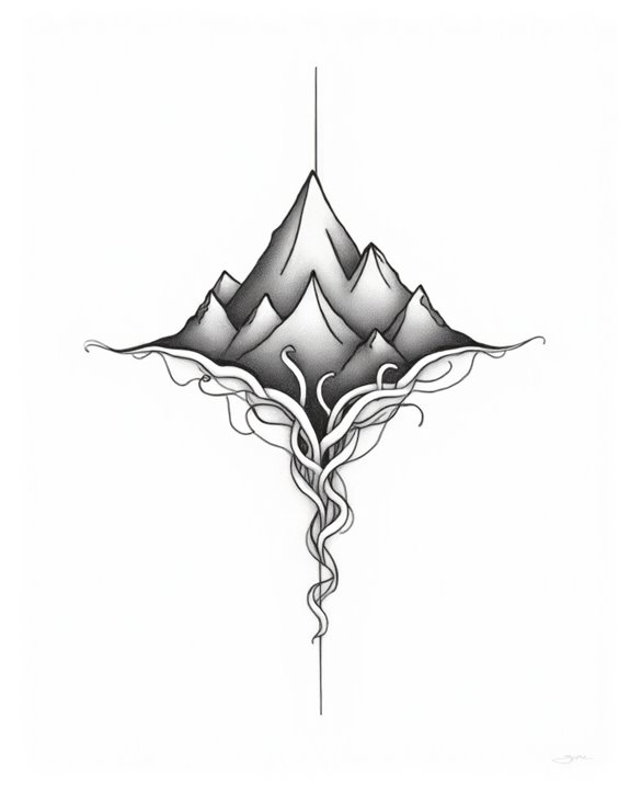 mountains symbolizing strength and unity