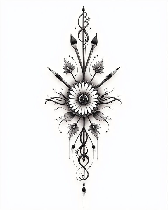 music and arts tattoos