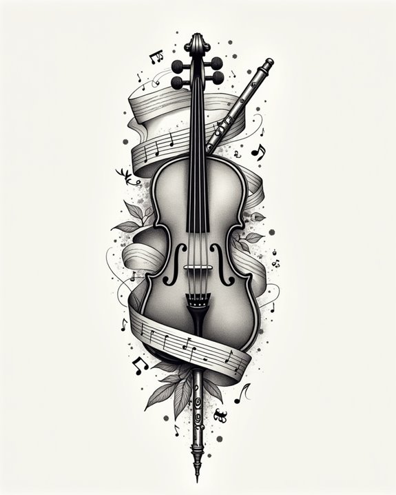 music inspired tattoo art