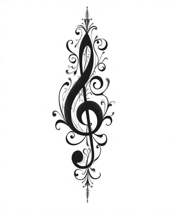 music notation tattoo symbolism