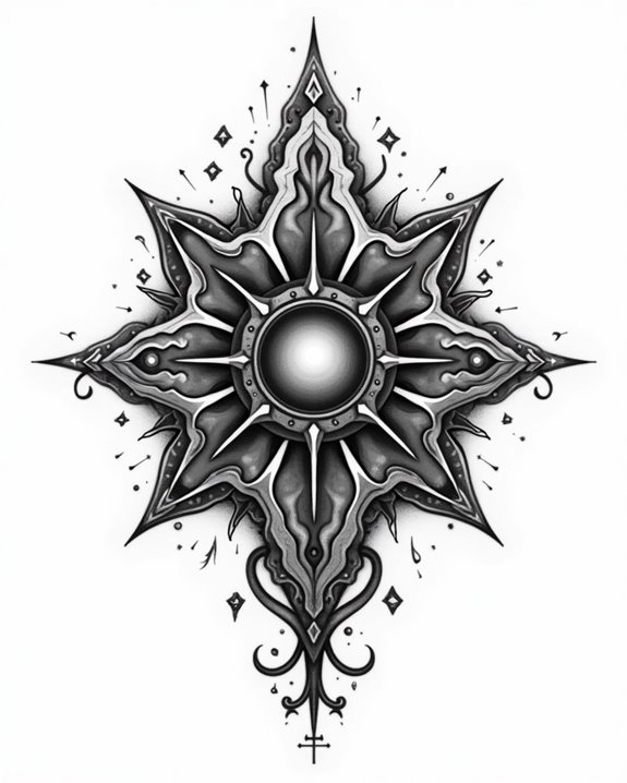 mysterious dark alchemy symbols