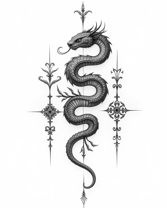 mythic fearsome serpentine icon