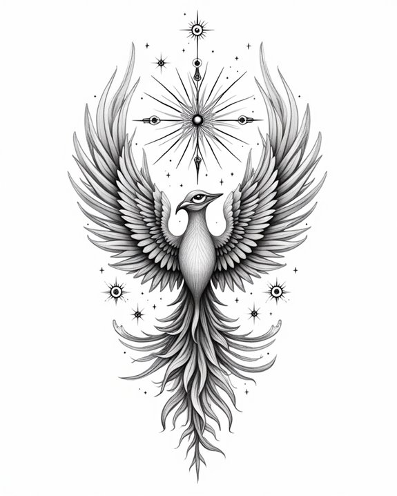 mythical skull tattoo art