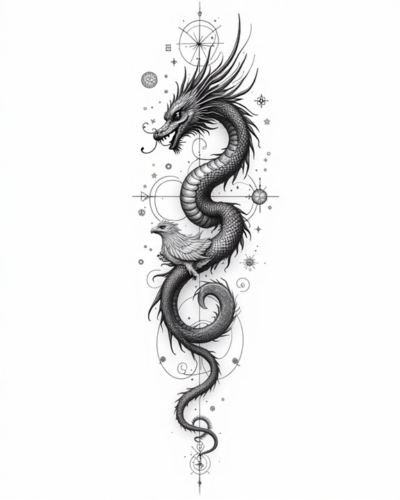 mythical zodiac tattoo art