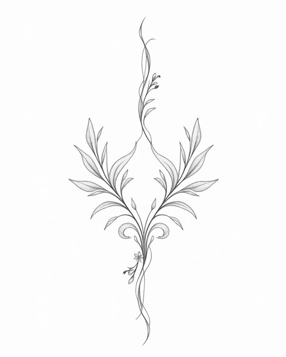 nature inspired botanical tattoos