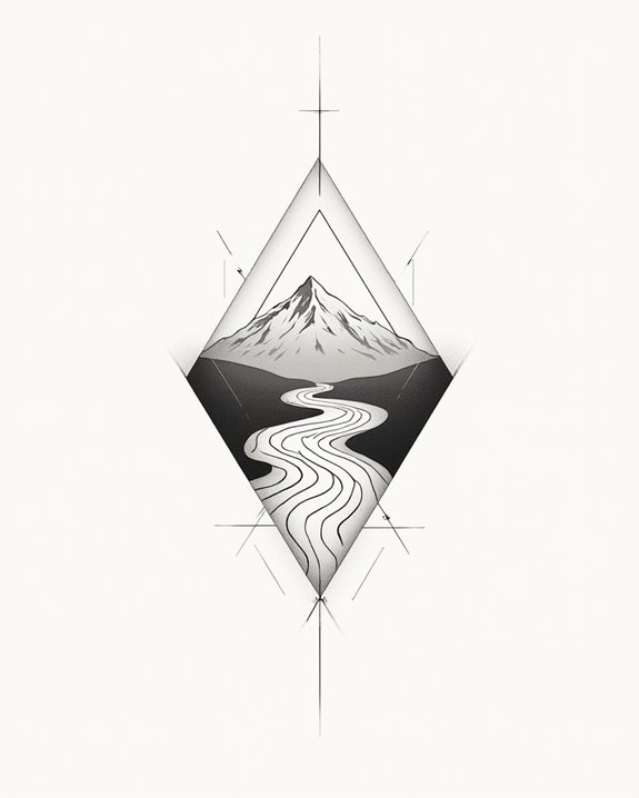 nature inspired flowing symbols