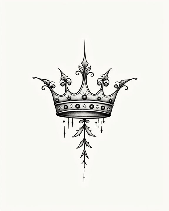 nature inspired leaf crown