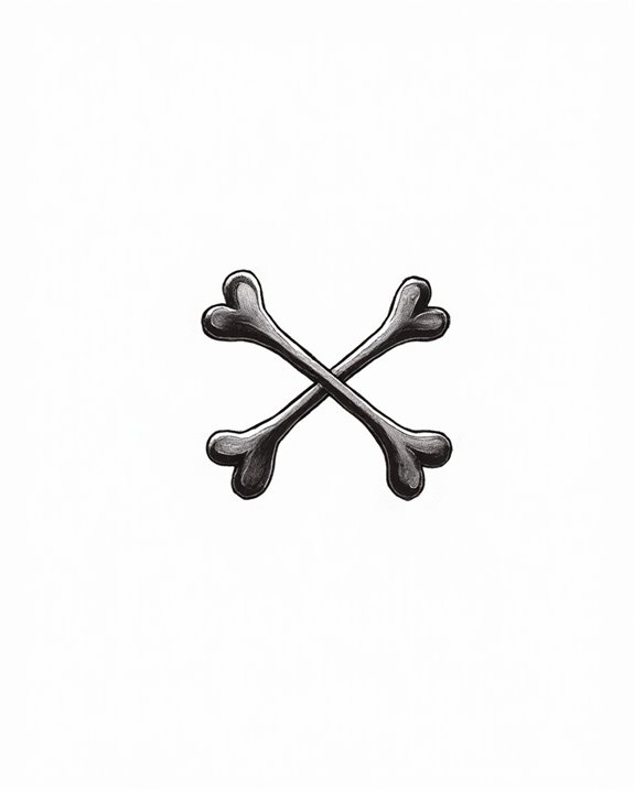 nautical bones crossed symbol
