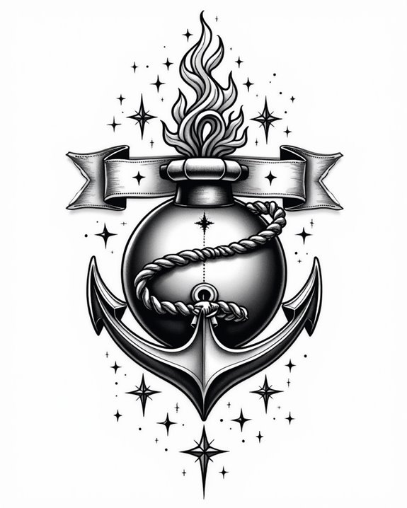 navy anchor symbolism tattoo