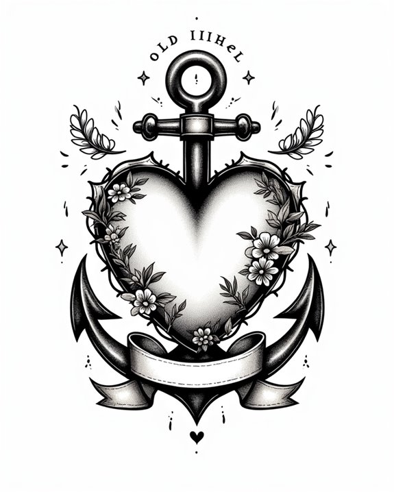 nostalgic maritime love symbol