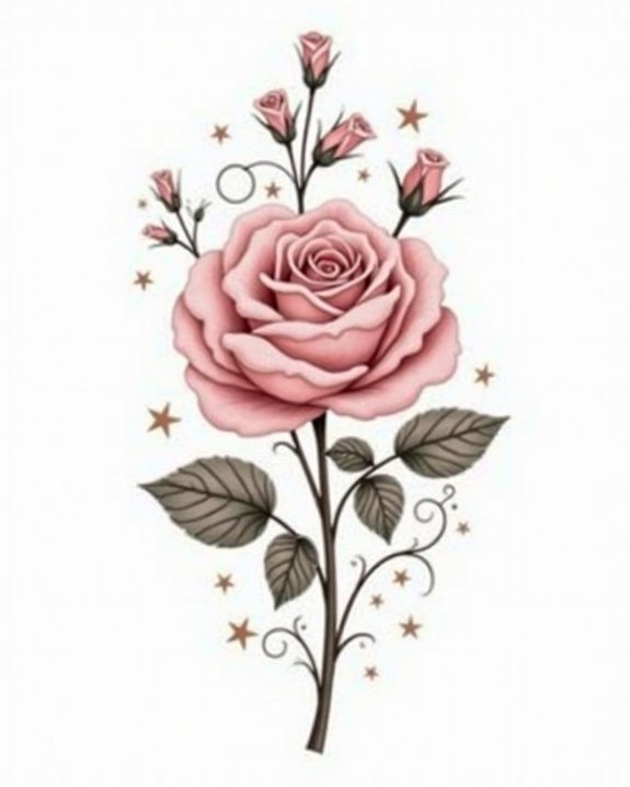 nostalgic vintage floral art