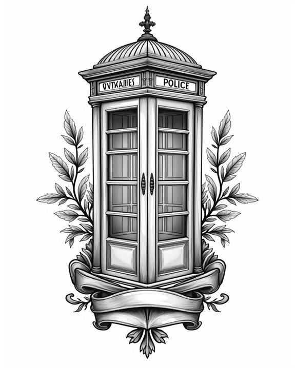 nostalgic vintage police symbols