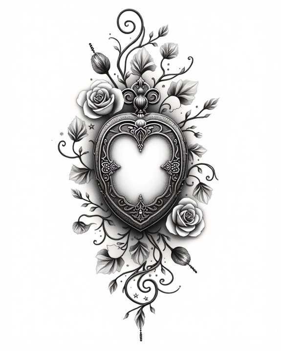 nostalgic vintage portrait tattoo