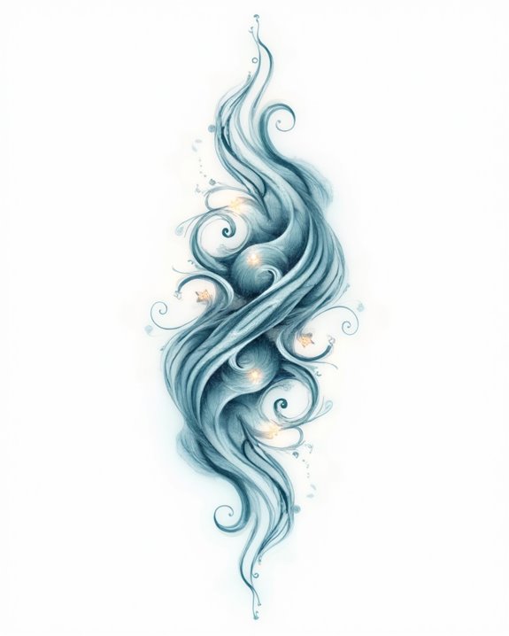 ocean inspired flowing designs