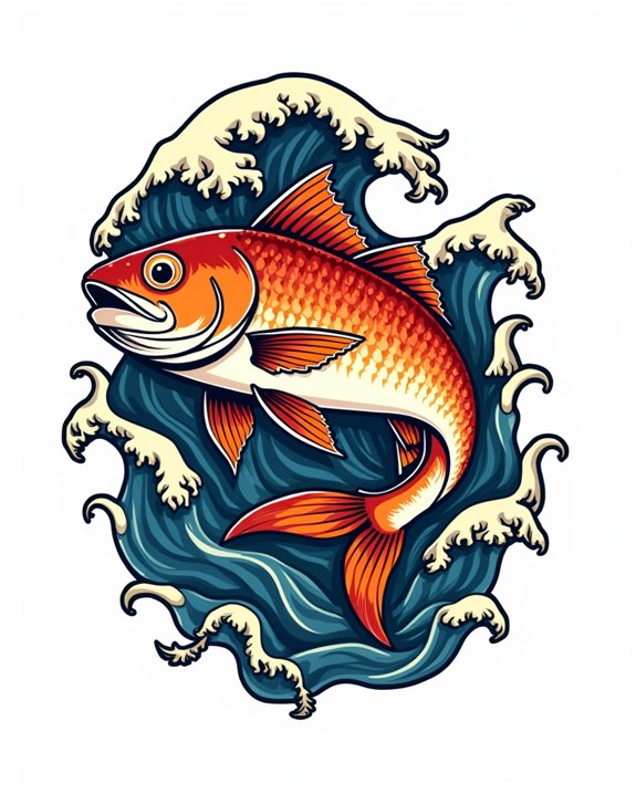oceanic wave themed snappers