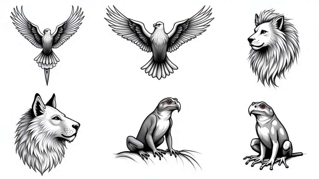 old school animal tattoo art
