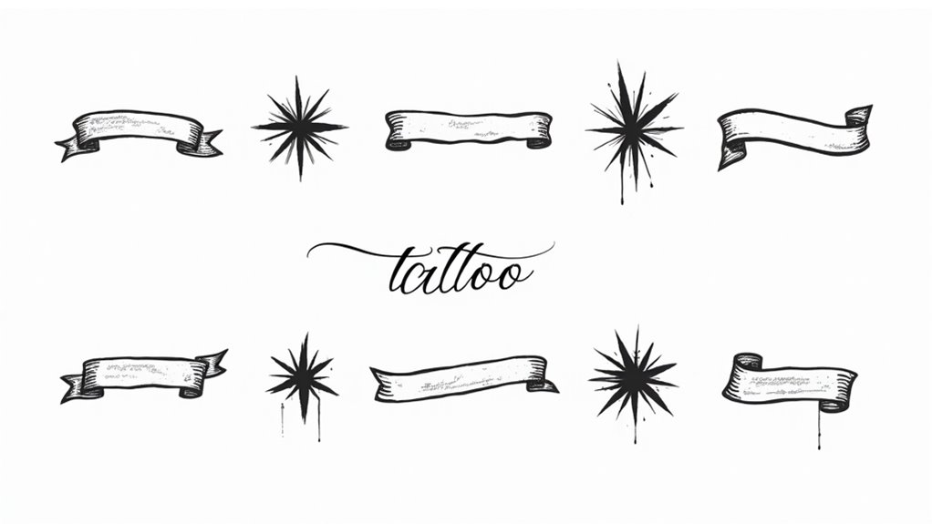 old school lettering tattoo ideas